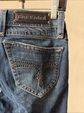 Rock Revival Pat Straight Jeans Size 28